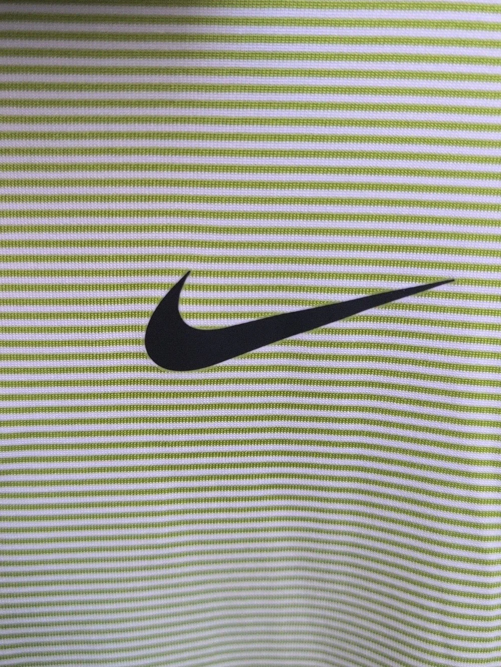 Nike Men’s Light Green Dri-FIT Player Striped Golf Polo Size M-tall NWT